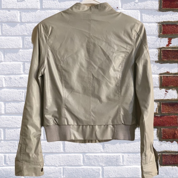 Last Kiss Tan Leather Jacket - Picture 3 of 8